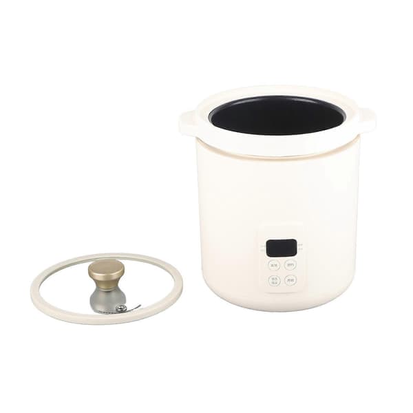 1.2L Mini Riskoger 1-2 Personer Multifunktionel Elektrisk Riskoger Suppe Gryde