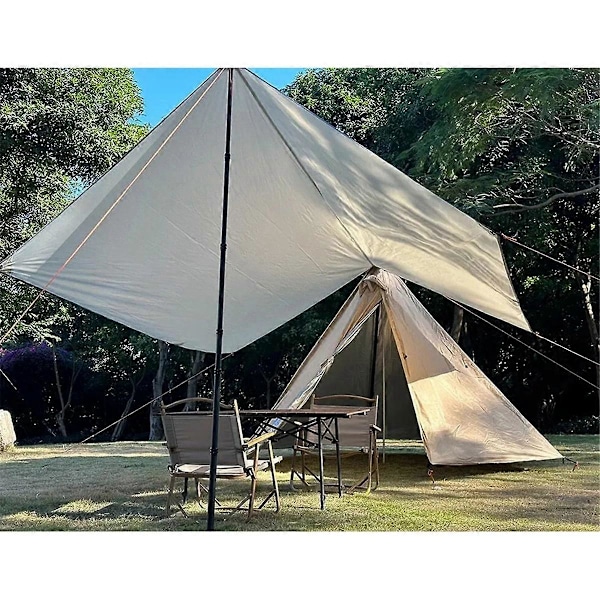 Camping Tarp Vattentät Tält Turist Markis Skugga Trädgårdstak Strand Solskydd Utomhus Ultralätt Solskydd B