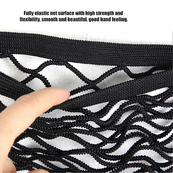 Elastisk opbevaringsnet til bagagerum, side, bagage, netlomme, organizer