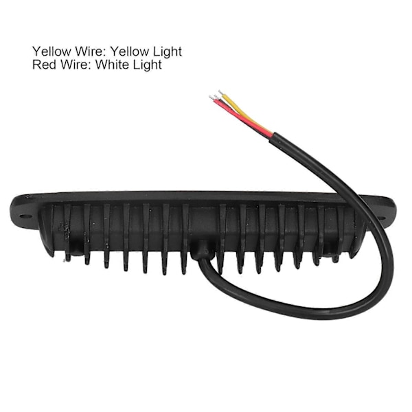 18W LED Varningslampa 2800lm Gul Vitt Ljus Färg IP67 Vattentät för Jeep Lastbil Bil SUV