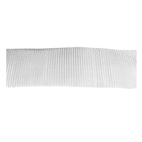 Bil Front Center Grill Rhombisk Mesh Stabil Struktur Aluminium Universal Pasform til Biler Sølv