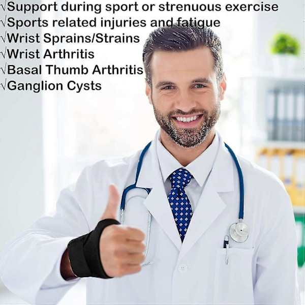 Karpaltunnel Håndledsstøtte til Tendinitis og Arthritis, én Hånds Justerbar Kompressions Håndledsstøtte med Smertelindring - Komfortabel Foret Passer Bo