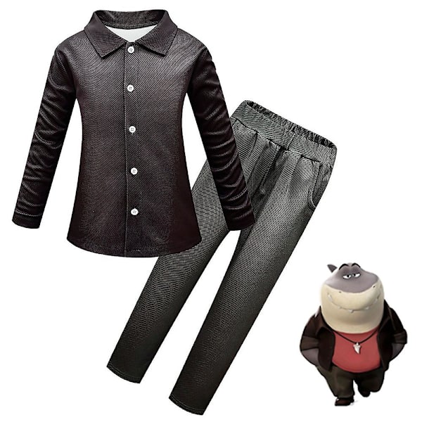 The Bad Guys Barn Cosplay Kostymer Kläder Toppar+byxor Set Maskerad Presenter 6-7 Years