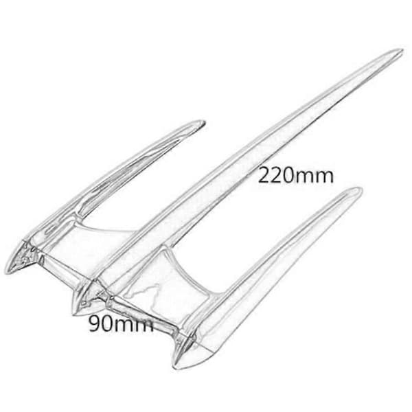 Krom ABS Frontkåpe Bagasjerom Lokk Tips Deksel for Goldwing GL1800 2001-2015