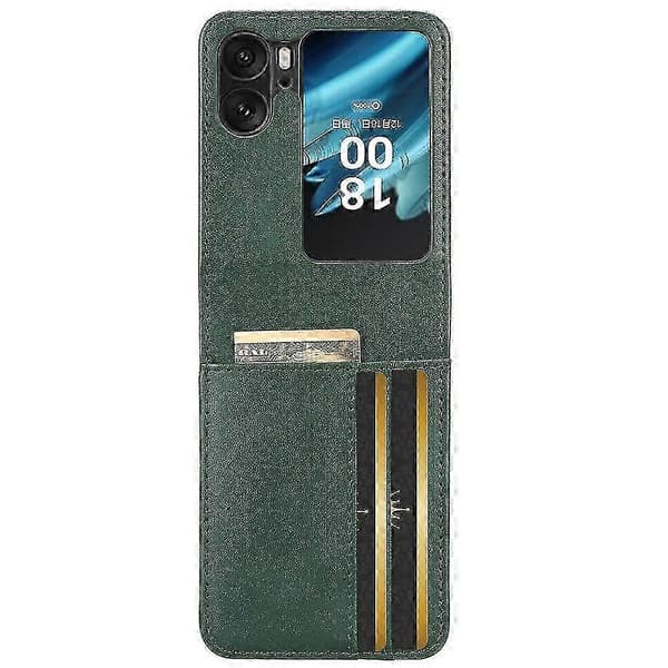 Lær Telefondeksel For Oppo Find N2 Flip Green