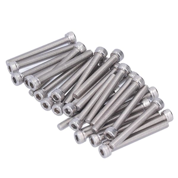 30 stk. M5 Cylindrisk Hoved Hex Socket Skrue A2 Rustfrit Stål Hex Hoved Skruer Skruesæt M5 X 55