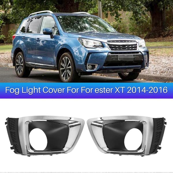 Bil Krom Tåkelys Deksel Grill Ramme Trim Lampe Deksel LED Hovedlys Tåkelys for 2014-2016