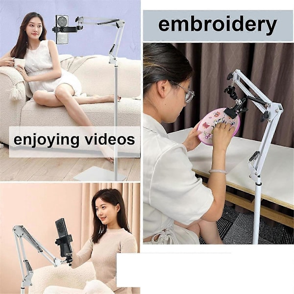 Broderiramhållare Stativ för knä - Hållare Stativ Metall Broderihållare Stativ Justerbar för Broderirammar B