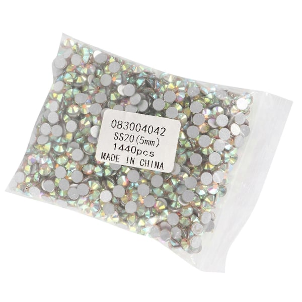 1440 stk Rhinestones Skinnende Hotfix Flatback Bred Anvendelse DIY Negl Rhinestones for Håndverk AB Farge