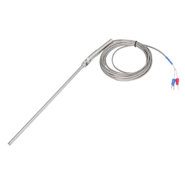 K-typ Termoelement Rostfritt Stål Termoelement Probe för Temperaturmätning 200mm 3 Meter