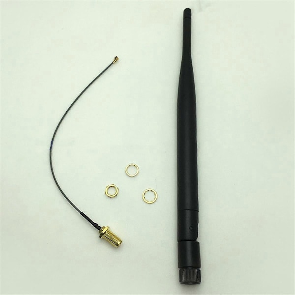 2.4G WIFI Antenne 5DBi SMA Foldeantenne 2400mhz-2500mhz Høj Gain Antenne med IPEX Forlængerkabel 2STK
