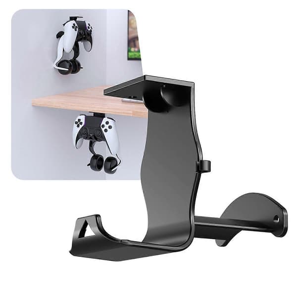 Vægmonteret Stand Bracket til ///Switch Controller Headset Bord Bund Opbevaringsbeslag Sort