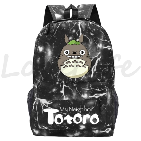 Min granne Totoro Ryggsäckar Anime Ryggsäck Mochila Pojkar Flickor Tecknade Skolväskor Studenter Bokväska Tonåring Laptop Resväska style 6