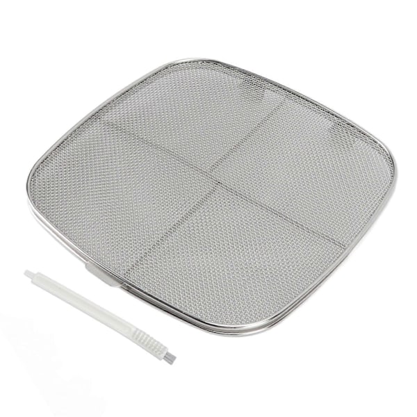 Friteuse Sprutbeskyttelse 304 Rustfritt Stål Dobbel Dekk Frityr Sprutskjerm for Oval Grillmaskin Hjemme