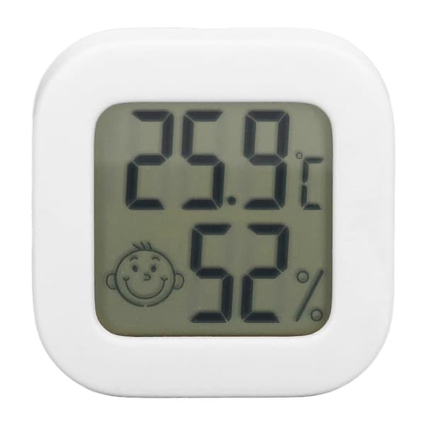 Termometer Hygrometer Temperaturmåler LCD Digital Display med Indbygget Batteri