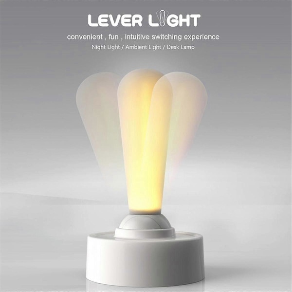 2-pakks spaklys, omgivelsesbelysning, stanglampe, ristebryter, oppladbar LED-nattlampe, vegglampe