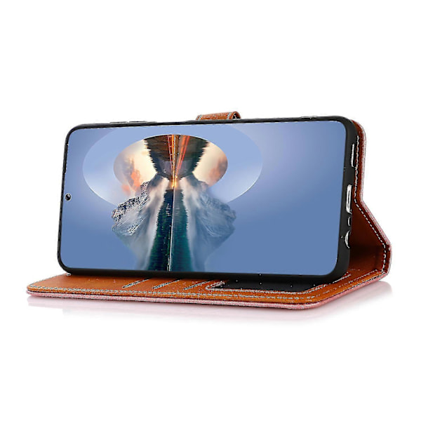 Khazneh For Honor Magic 5 Lite 5g /x9a 5g / X40 5g Guldknap PU Læder Ko Læder Tekstur Telefon Stand Case Wallet Cover Rose Gold