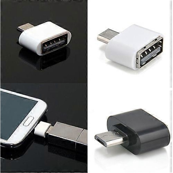 Micro USB Han til USB 2.0 Hun Adapter OTG Konverter til Android Tablet Telefon TSUNDEAU