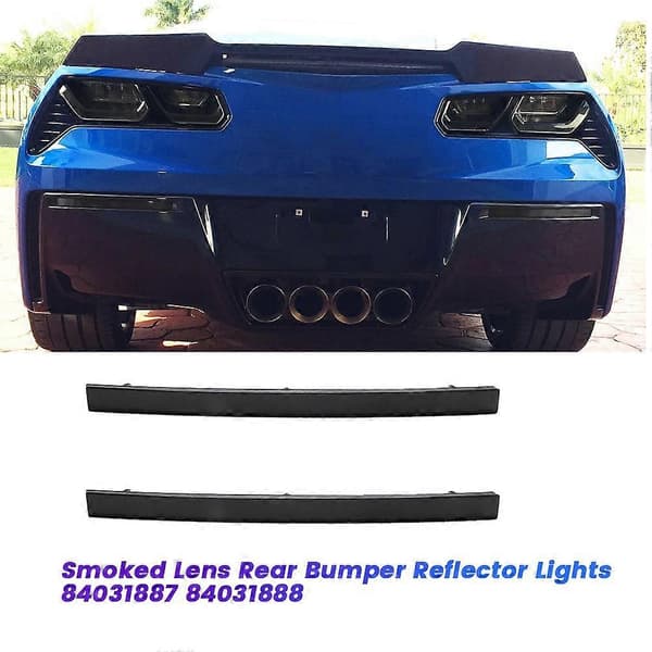 1 Par Sotede Linser Bakre Støtfanger Reflektorlys 84031887 84031888 for C7 2014-2019 LED Bakbremselys