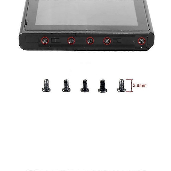 For Switch Konsoll Kontroller Komplett Sett Skruer Feste Erstatning Reparasjonssett s202412121344 6pcs