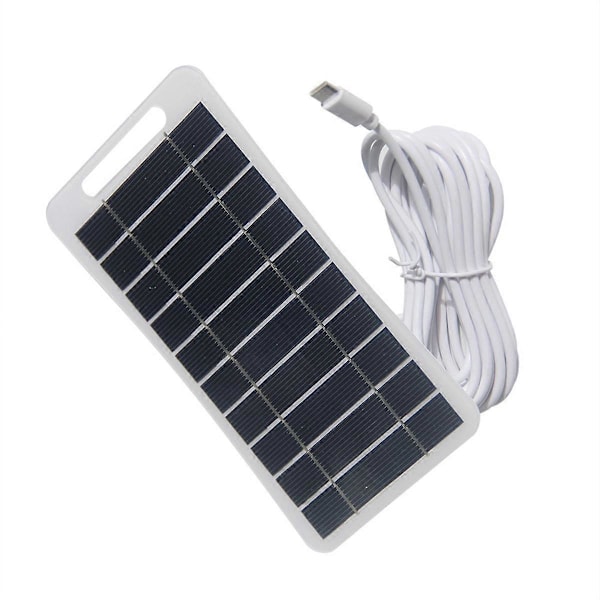 5V 2W Mini Solpanel, USB Solladdare Micro-Typ Solpaneler, Portabel Solpanel för Telefon Hushållsbelysning