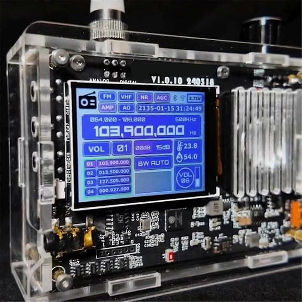 DIY Full Band Radio V5A Kit FM AM MW SW Aviation Band SSB LSB USB Fullbåndsradiomottaker med forsterker og antenne