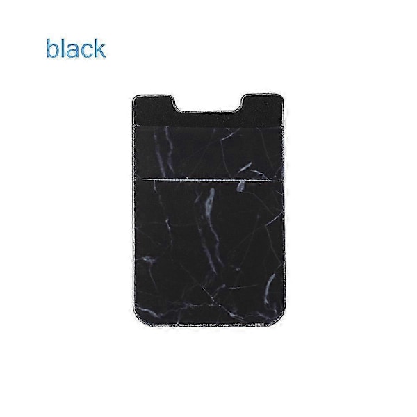 Ny Mobiltelefon Kortholder Universal Mobiltelefon Bakside Kortholder Elastisk Lommebok Festes Med Lim Kontanter Kreditt ID Myk Lomme s202412121395 black