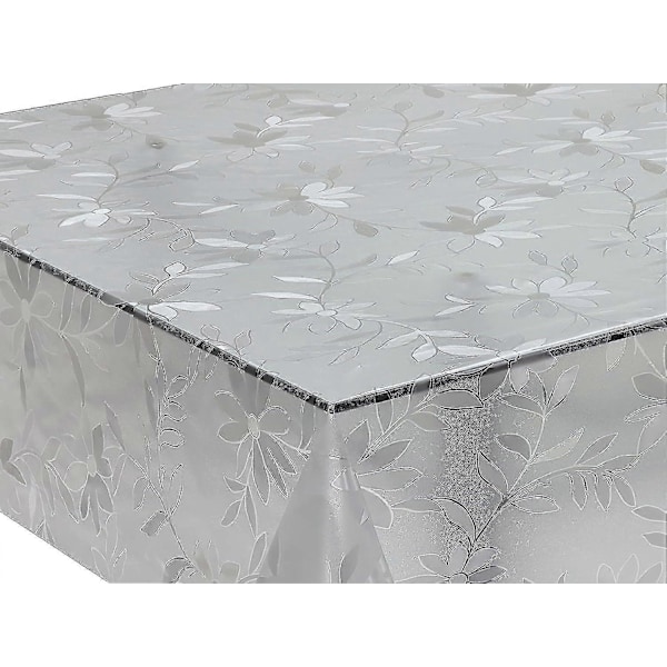 Rektangulær Voksdug Klar PVC Aftørringsvenlig Dug Bordbeskytter Cover 140cm X 180cm 55x70 Round 137cm