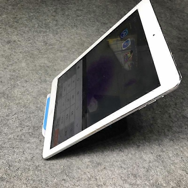 Foldbart Tabletstativ, Justerbar Vinkel, Foldbart Tabletstativ til Skrivebord, Multifunktionelt Praktisk Stativ til Blå