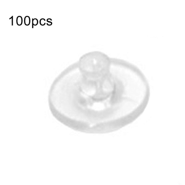 100 st Transparenta Silikonproppar Smyckestillbehör