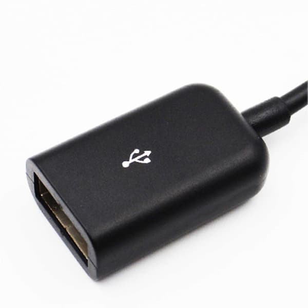 2-i-1 Micro USB OTG Kabel Hub Adapter Konverter Utvider for Mobiltelefon