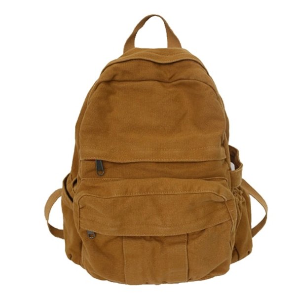 Retro Casual Ryggsäck Dam Resväska Mode Stor Kapacitet Ryggsäck brown