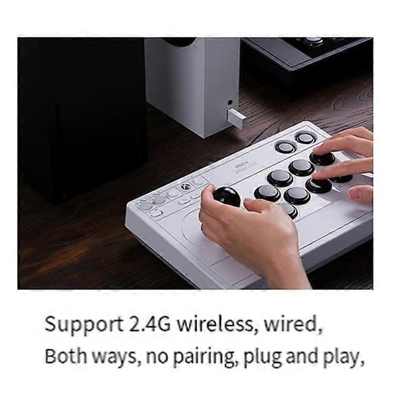 Trådløs Joystick Controller Arcade Fight Stick til /S, One 2.4G Trådløs Arcade Fighting Game Stick-A