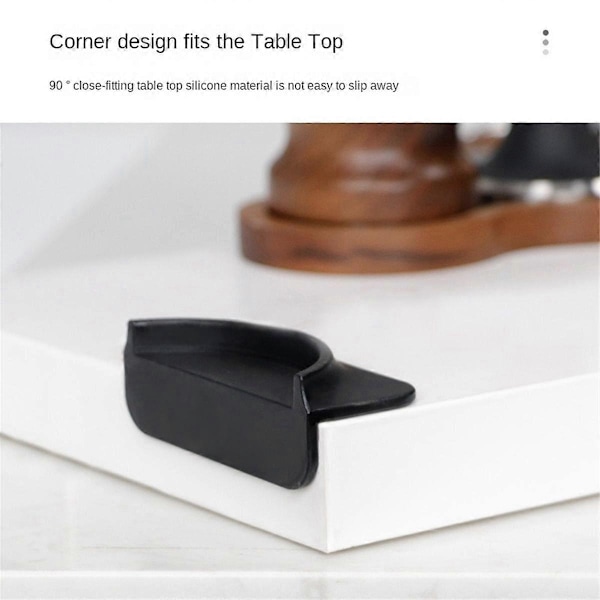 Espresso Kaffe Tamper Matta Station Press Tamperhållare Hörnmatta Pad Silikon Kaffeutrustning Tamper Barista Verktyg Svart