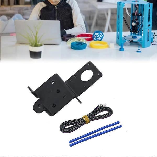 Ekstruder Bakplate med trinse for Ender-3 V2 Ekstruder 3D-skriver Backboard with caste