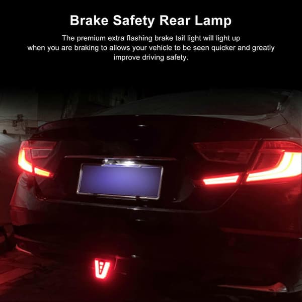 Bil LED Blinkande Bromsljus Körvarning för F1 Stil 12V 10W 1.5A Universell Modifiering