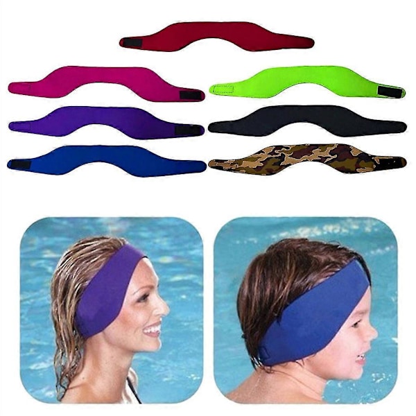 Simhårband Bad Surfing Sport-hårband Simning Öronband För Vuxna L camouflage