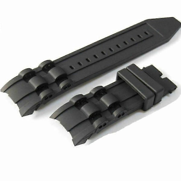 26mm Sort Gummirem til Klokke for Invicta Pro Diver Collection Chronograph