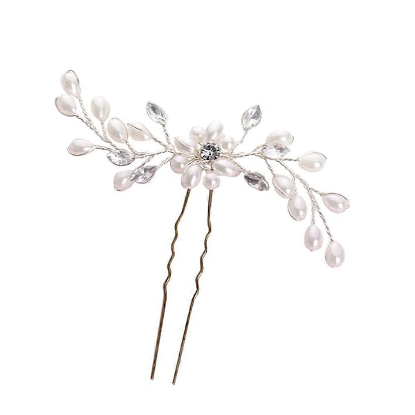 1 stk. Dame Mode Skinnende Imitation Perle Charm Hårnål Hårspænde Sød Klips Gave Qinhai