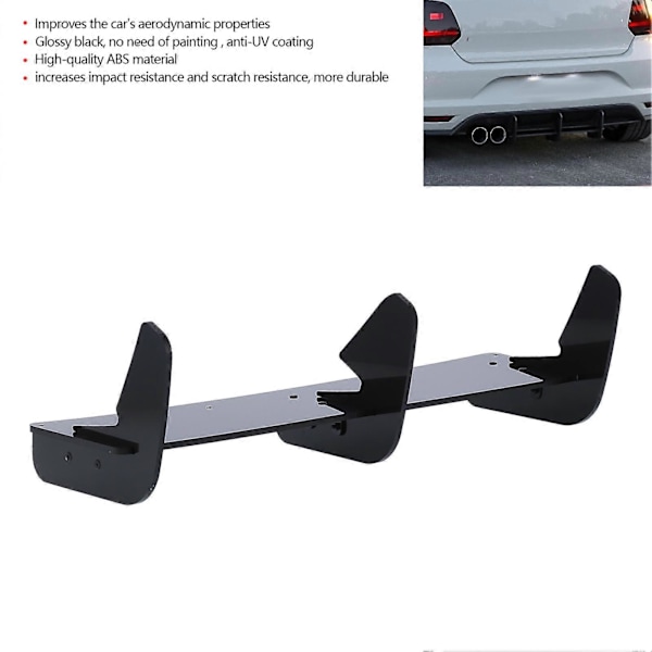 Gloss Sort Maxton Stil Bakre Støtfanger Diffuser Valance Forlengelse Passer for MK5 6R 6C 2009-2017