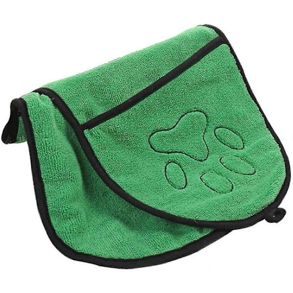 Super Absorberende Hundehåndklæde, Hurtigtørrende Mikrofiber Badehåndklæde til Hunde