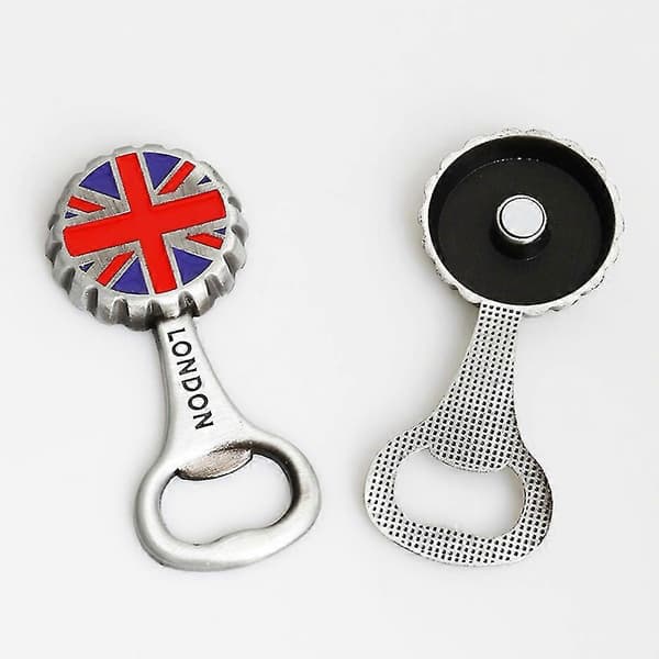 London Kylskåpsmagnet Rund Magnetisk Flasköppnare