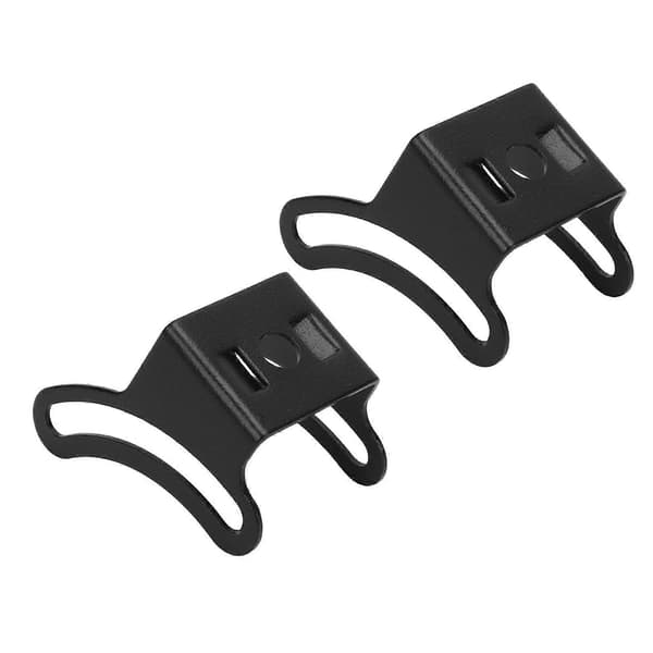 2 Set Svart Justerbar LED Ljusramp Glidfäste Monteringsbas Fäste för Terrängfordon
