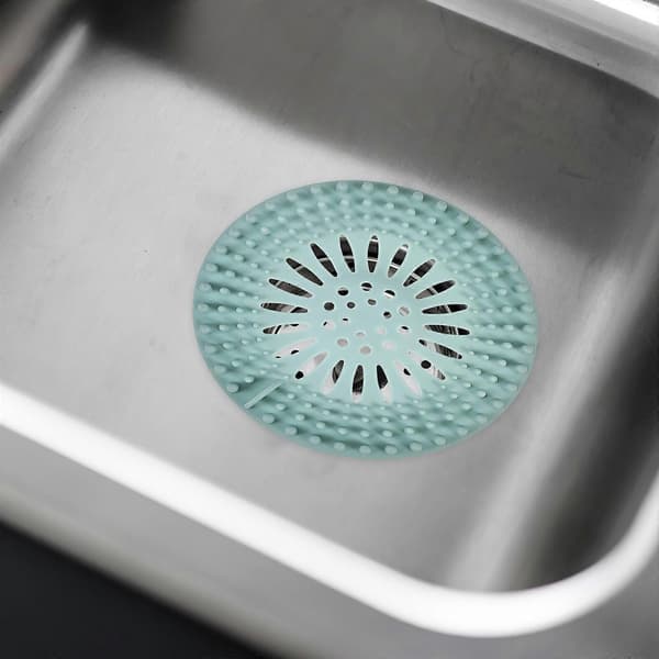 4 stk. Sett med Vaskesiler og Propper, Badekarpropper, Hårfangere, Flate Vaskeavløpspropper