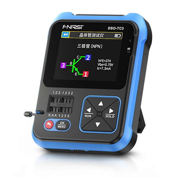 3 I 1 Fnirsi Dso-tc3 Digitalt Oscilloskop Transistor Tester 500kmhz 10ms/s DSO-TC3 Base