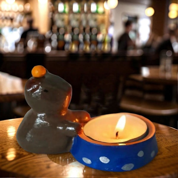 Capybara Ljusstake Harts Mini Capybara Ljusstake Tecknad Capybara Värmeljushållare för Vardagsrum Sovrum Centerpiece