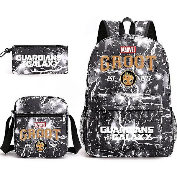 Guardians Of The Galaxy 3-pack Ryggsäckar Cartoon Barn Pojkar Flickor Skolväska Lättvikts Studenter Vattentät Kapacitet Mochilas style 32