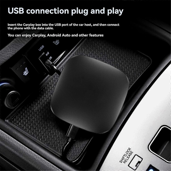 Carplay AI Boks Trådløs Android Bil Smart TV Boks Android 13 for 2G+16G