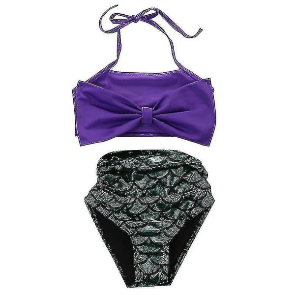 Flickor Barn Bikini Badkläder Set Barn Delad Tvådelad 6 to 8 years