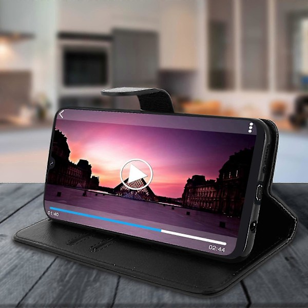 Flip lommebokdeksel, magnetisk deksel med stativ for Galaxy A50 - RedP202112241051 Black